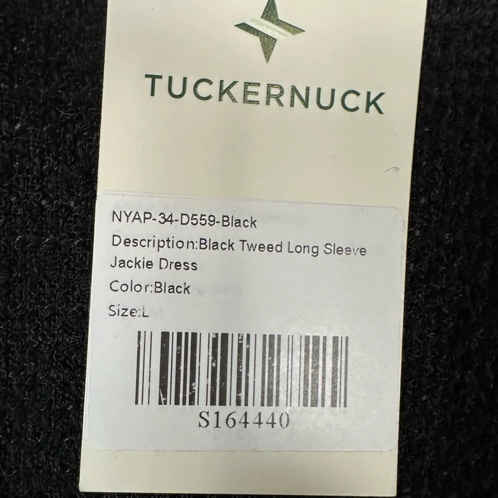 TUCKERNUCK
Black Tweed Long Sleeve Jackie Dress - Picture 10 of 13